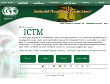 Tablet Screenshot of ictm.com